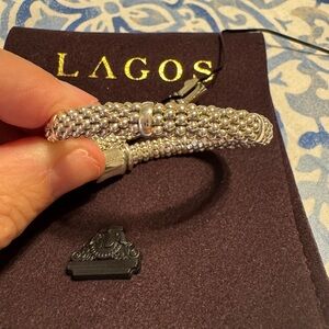 LAGOS Silver Beaded Caviar Bracelet